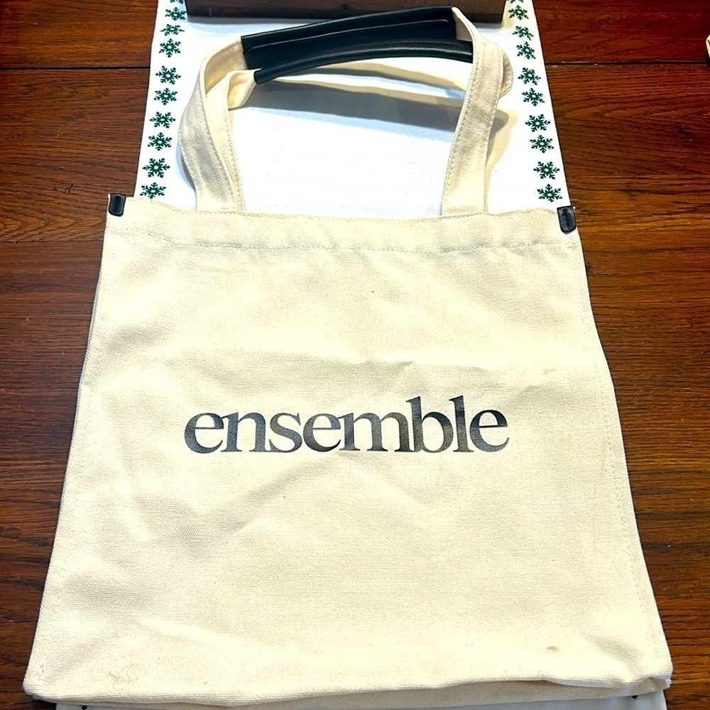 ensemble canvas tote bag 100% recycled material